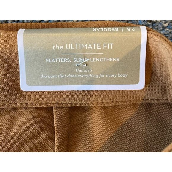 NWT Chico's Drapey Wide Leg Pants Tie Waist Brevity Brown Size 2.5 Large 14 New - Picture 4 of 6